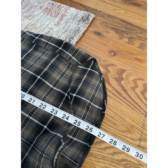 Vintage Palmettos Plaid Brown Button Down Shirt Long Sleeve Size Large - Picture 4 of 5